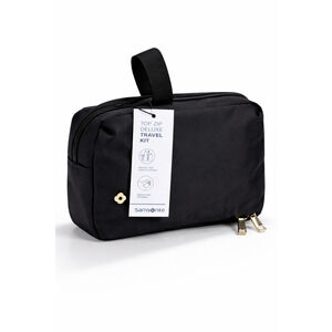 Samsonite Travel Toiletry Bag Black Top Zip DLX Travel Kit Organizer